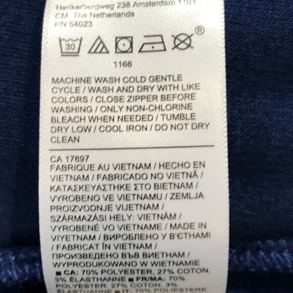 Athleta Blue High Neck Long Sleeve Cozy Pullover Womens Sweatshirt L - Picture 5 of 9